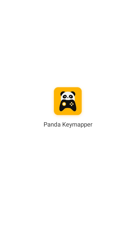 熊猫映射启动页，显示熊猫手柄Logo与Panda Keymapper名称